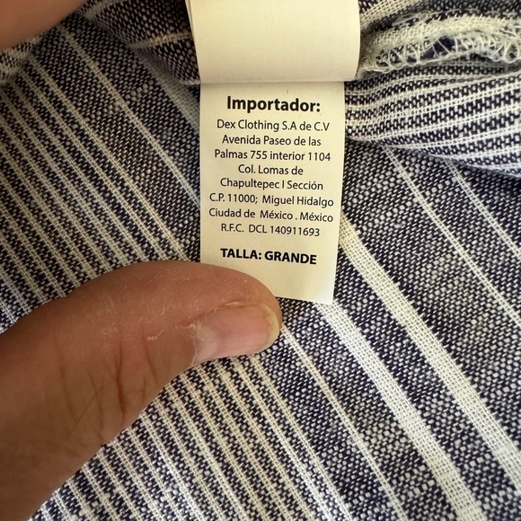 Black‎ Tape_ Women's Purplish-Gray Rayon/Linen Long Sleeve Button Up Shirt Large - Picture 10 of 15